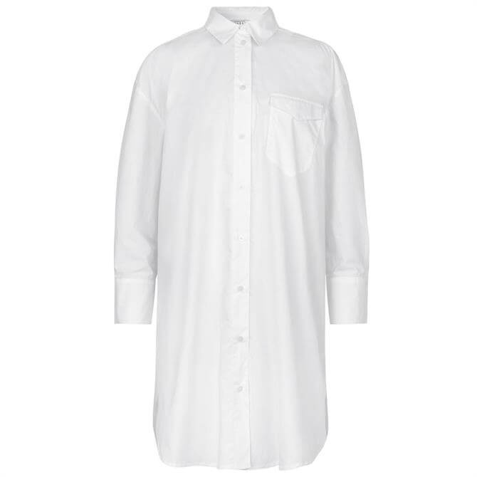 Masai Nizzy White Long Sleeve Shirt Dress